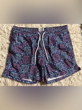 Bonobos Swim Trunks Men’s Size Medium Floral 15” Length Swimwear